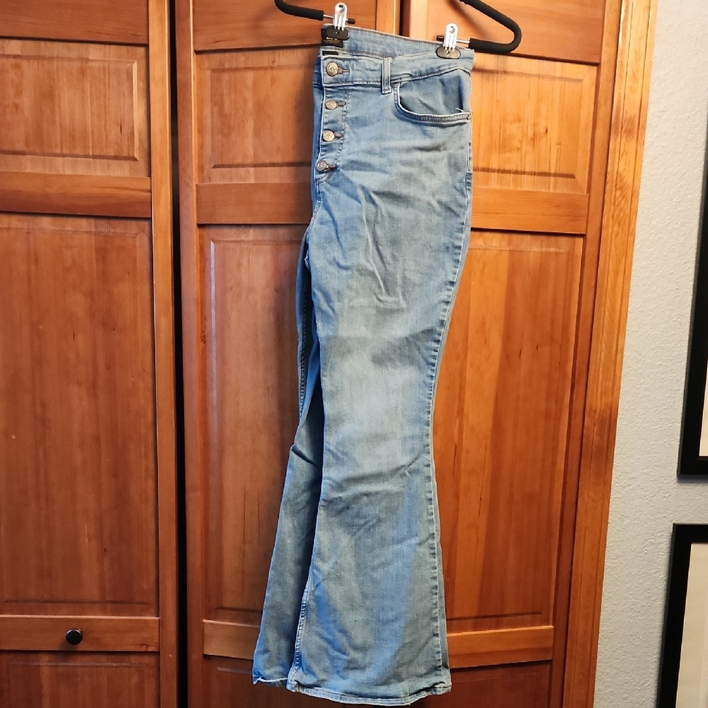 Lee Women's Flare Jeans in Light Blue